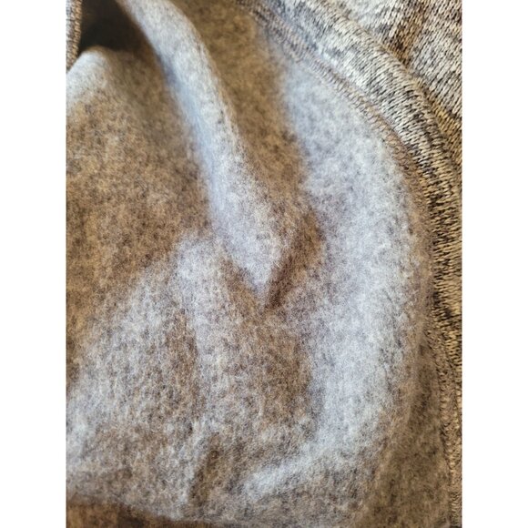 Saddlebred Comfort Flex Pullover 1/4 Zip Mens L Fleece Black Gray Heather - Picture 7 of 7